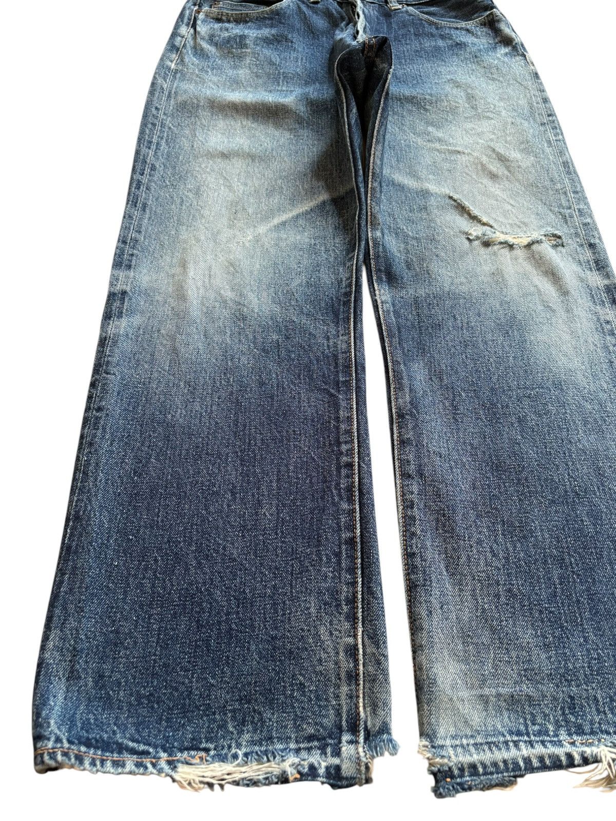 Denime Vintage Denime Selvedge Mud Wash Loose Baggy Jeans Size US 31 - 7 Thumbnail
