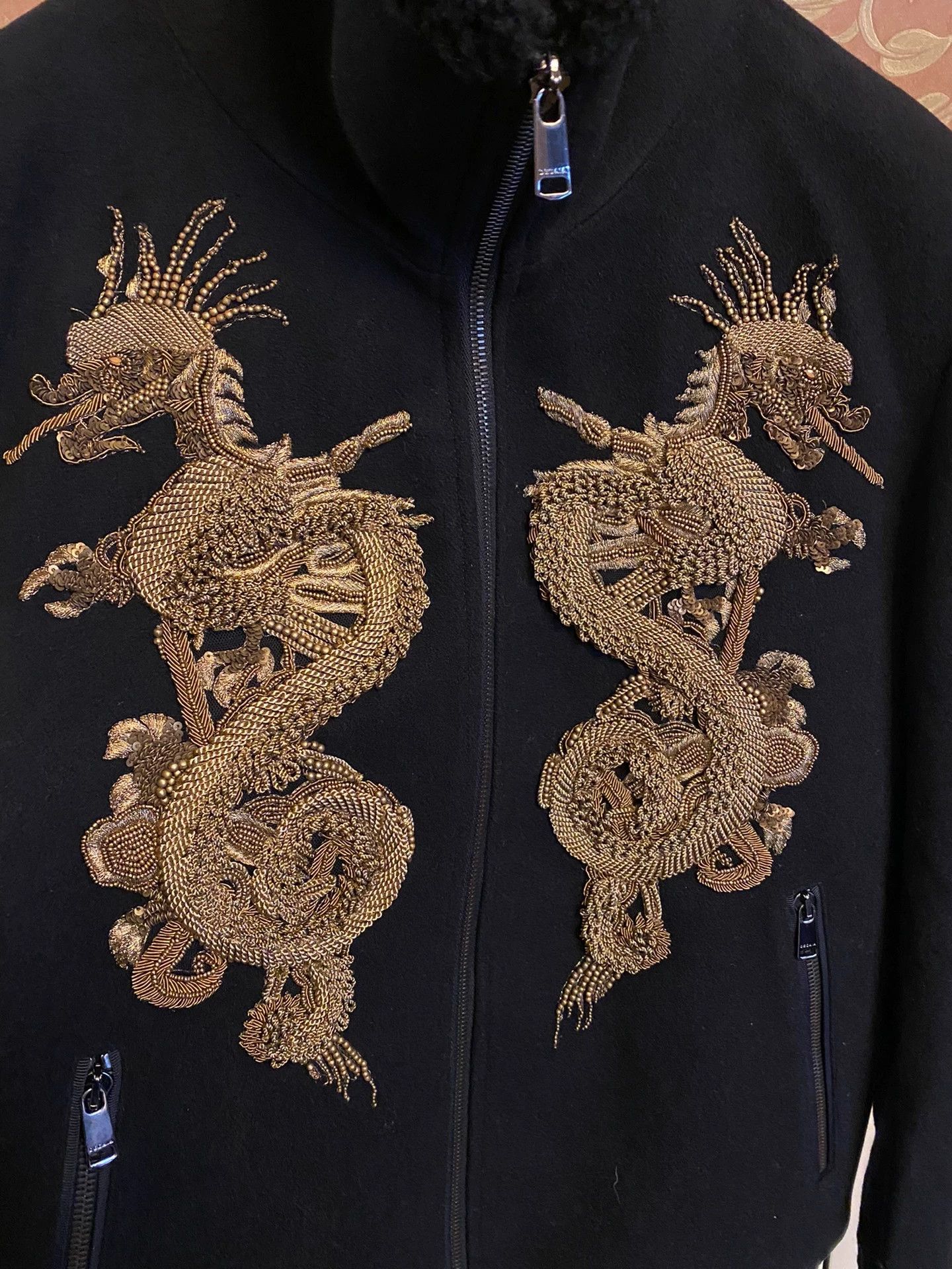 Other DEGAIA Year of the Dragon Cashmere Fur Collar Jacket Size US M / EU 48-50 / 2 - 3 Thumbnail