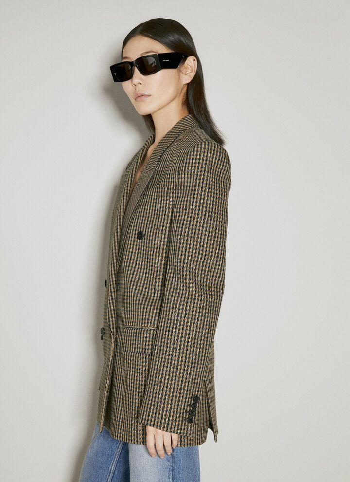 Saint Laurent Paris o1bcso1str1124 Oversized Jacket in Beige Size M / US 6-8 / IT 42-44 - 5 Thumbnail