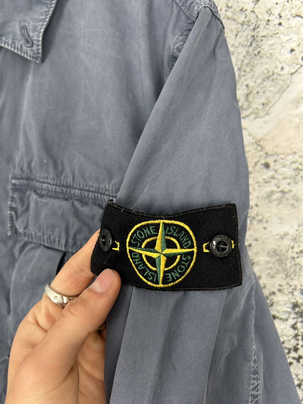 Designer × Stone Island Stone Island Blue Overshirt Light Jacket Vintage Designer Size US M / EU 48-50 / 2 - 4 Thumbnail