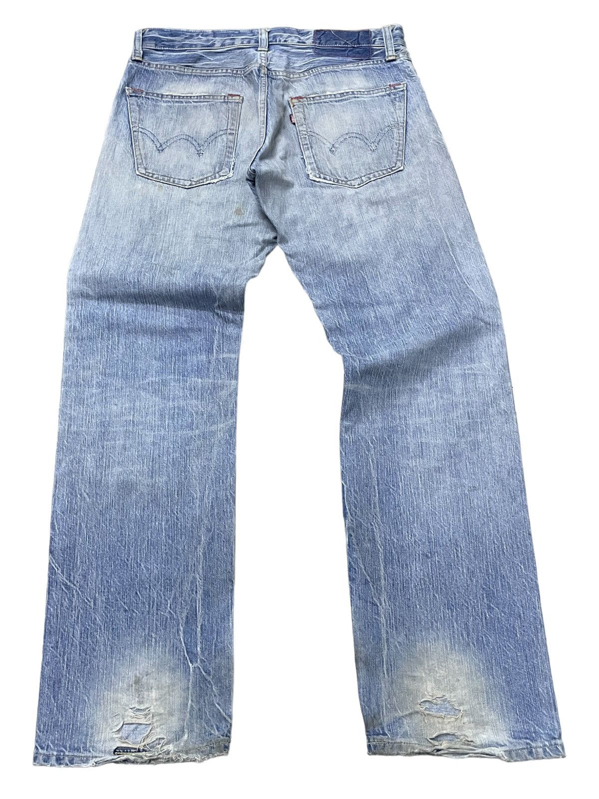 Edwin Edwin 504 Stone Light Wash Distressed Size US 33 - 2 Thumbnail