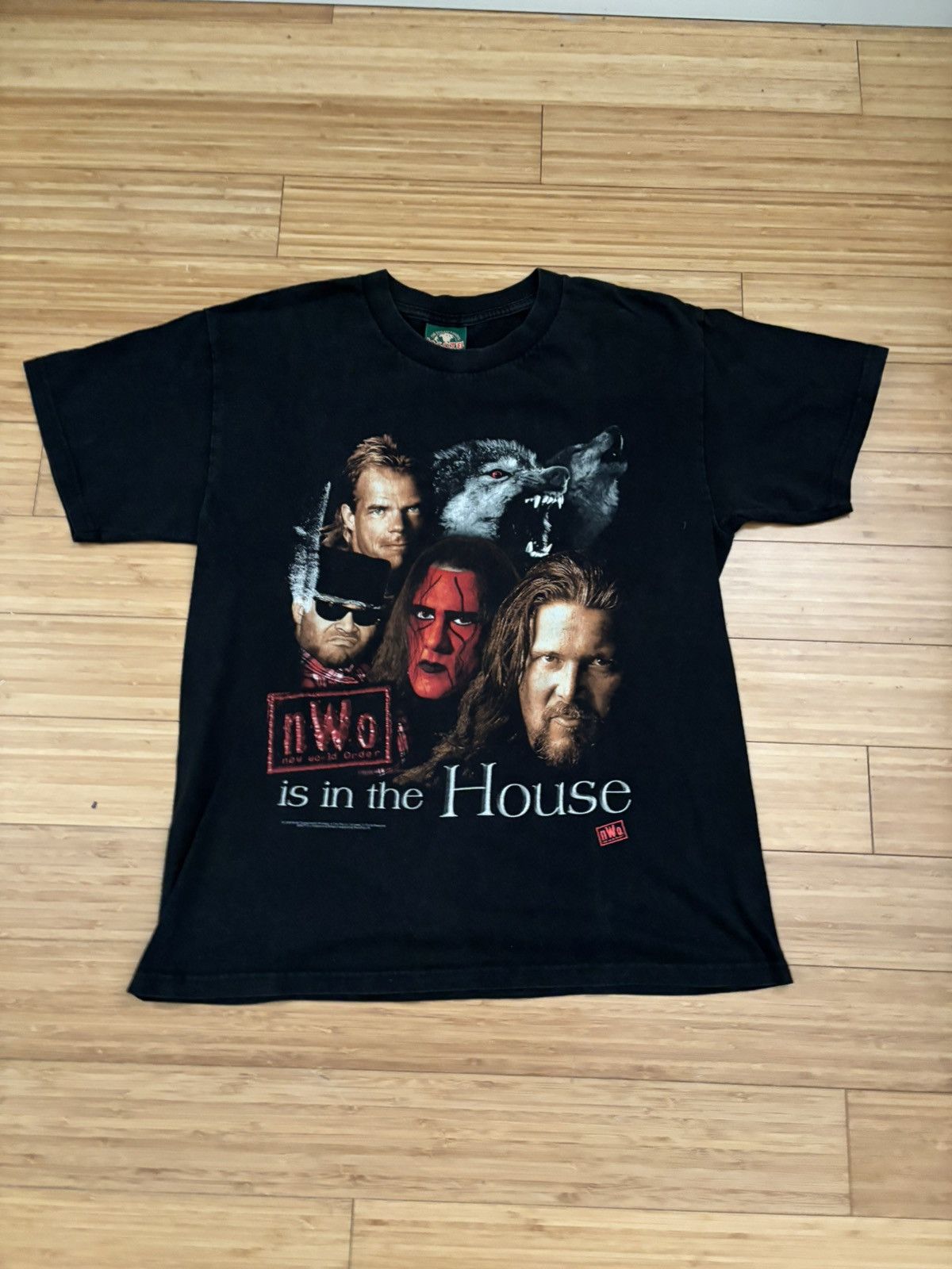 Vintage Black NWO Is In The House WWF t-shirt 1997 #WWF #VINTAGE Size US M / EU 48-50 / 2 - 1 Thumbnail