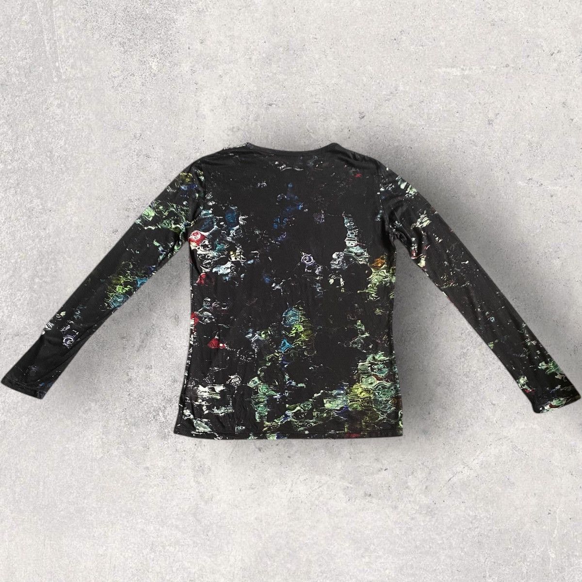 Yohji Yamamoto Noir AW20-21 Psychedelic Oversize L/S Size M / US 6-8 / IT 42-44 - 8 Thumbnail