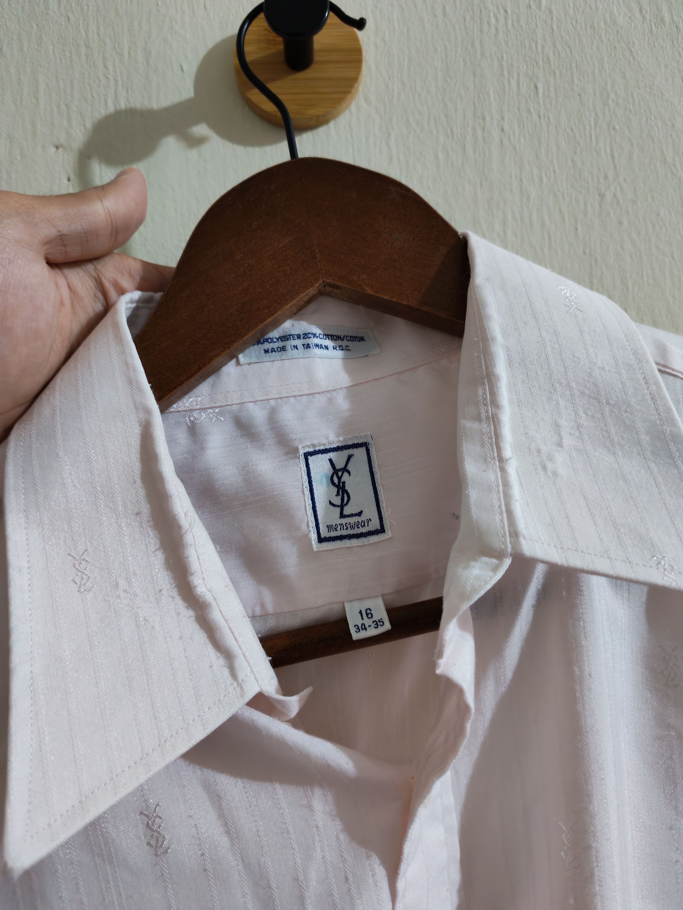 Yves Saint Laurent YSL embroidery shirt Size US L / EU 52-54 / 3 - 8 Thumbnail