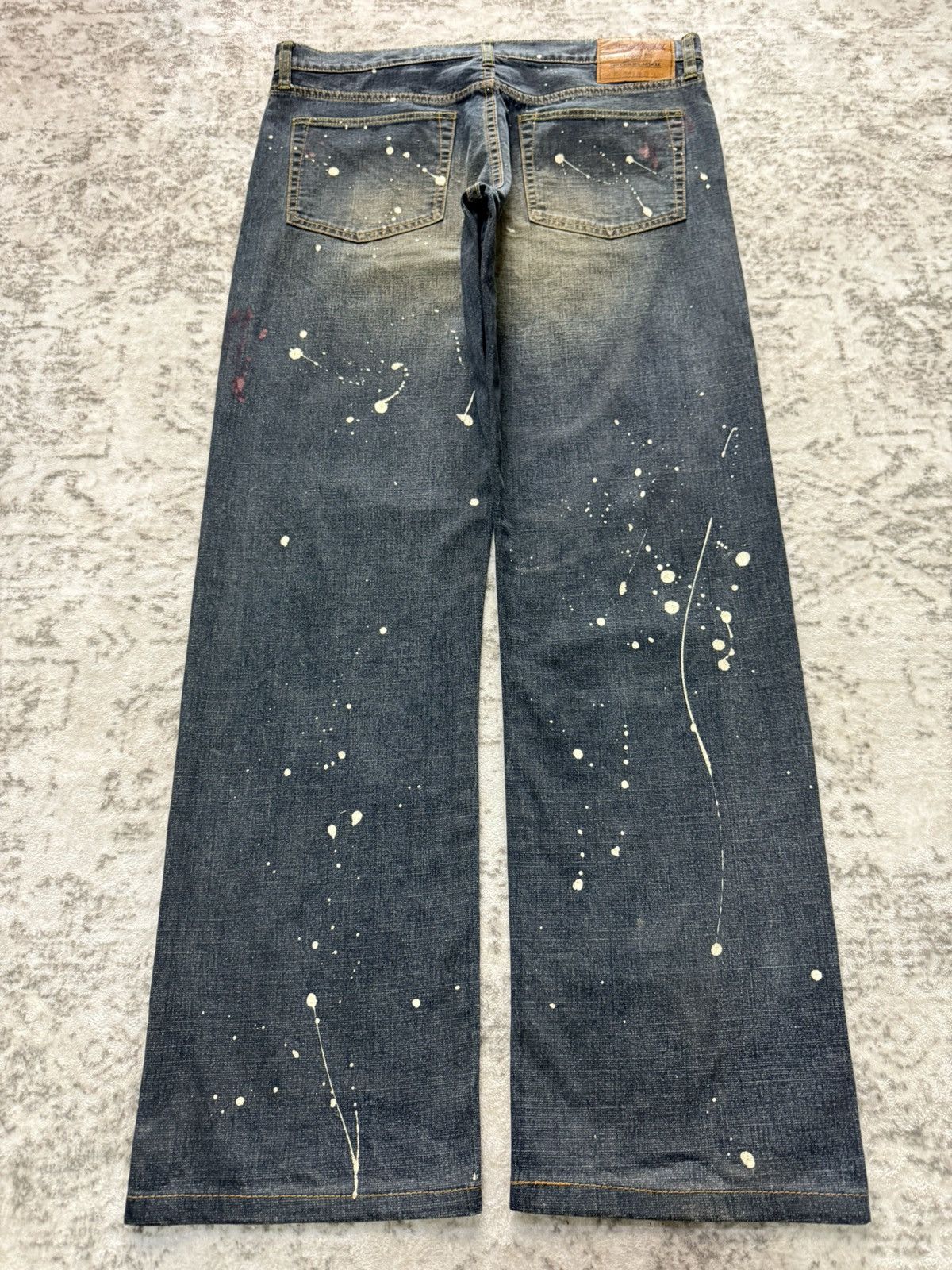 Oshkosh Vintage Oshkosh Paint Splatter Mud Wash Loose Jeans Size US 34 / EU 50 - 2 Thumbnail