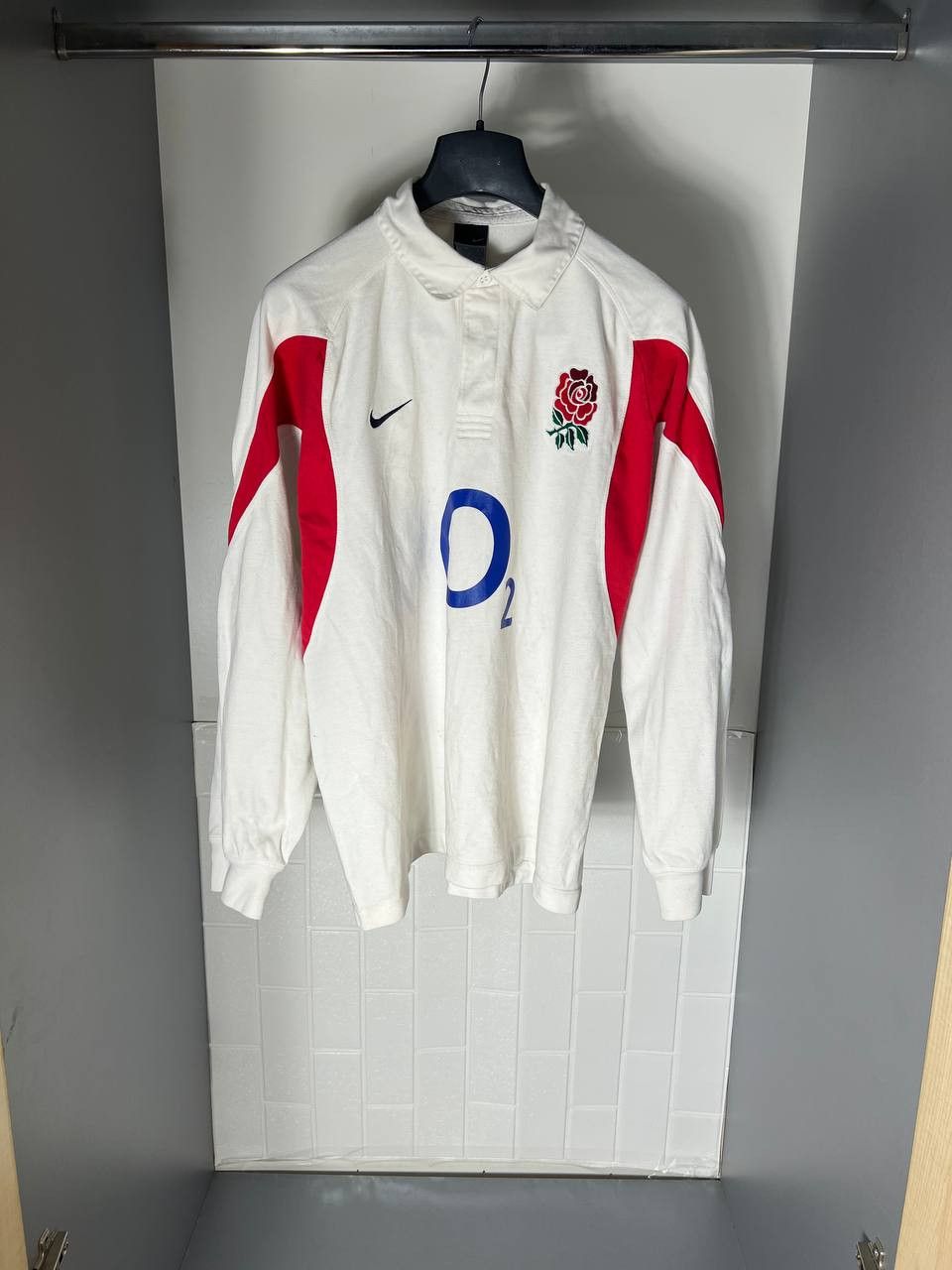 Nike VINTAGE NIKE ENGLAND RETRO RUGBY JERSEY FOOTBALL BLOKE 90s Size US L / EU 52-54 / 3 - 2 Thumbnail