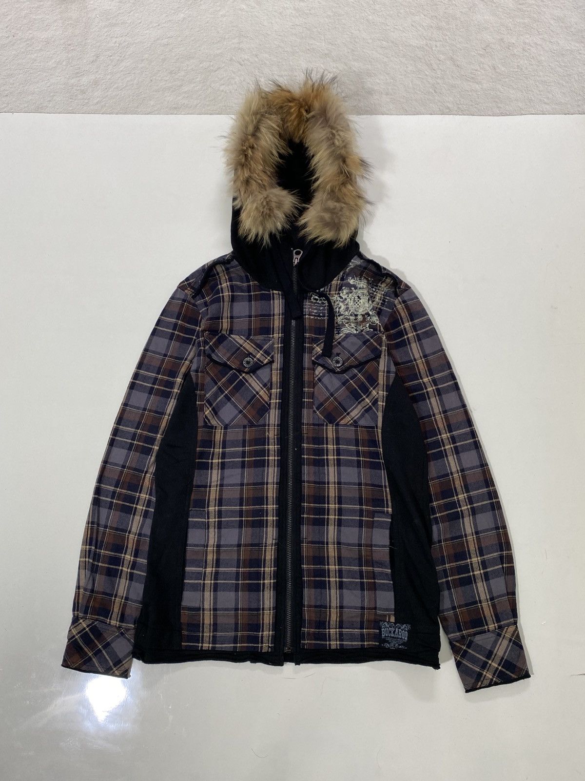 If Six Was Nine RARE❤️‍🔥 VINTAGE BUCKAROO CRAZY FUR ZIP HOODIE IFSIX LGB STYLE Size US L / EU 52-54 / 3 - 1 Thumbnail