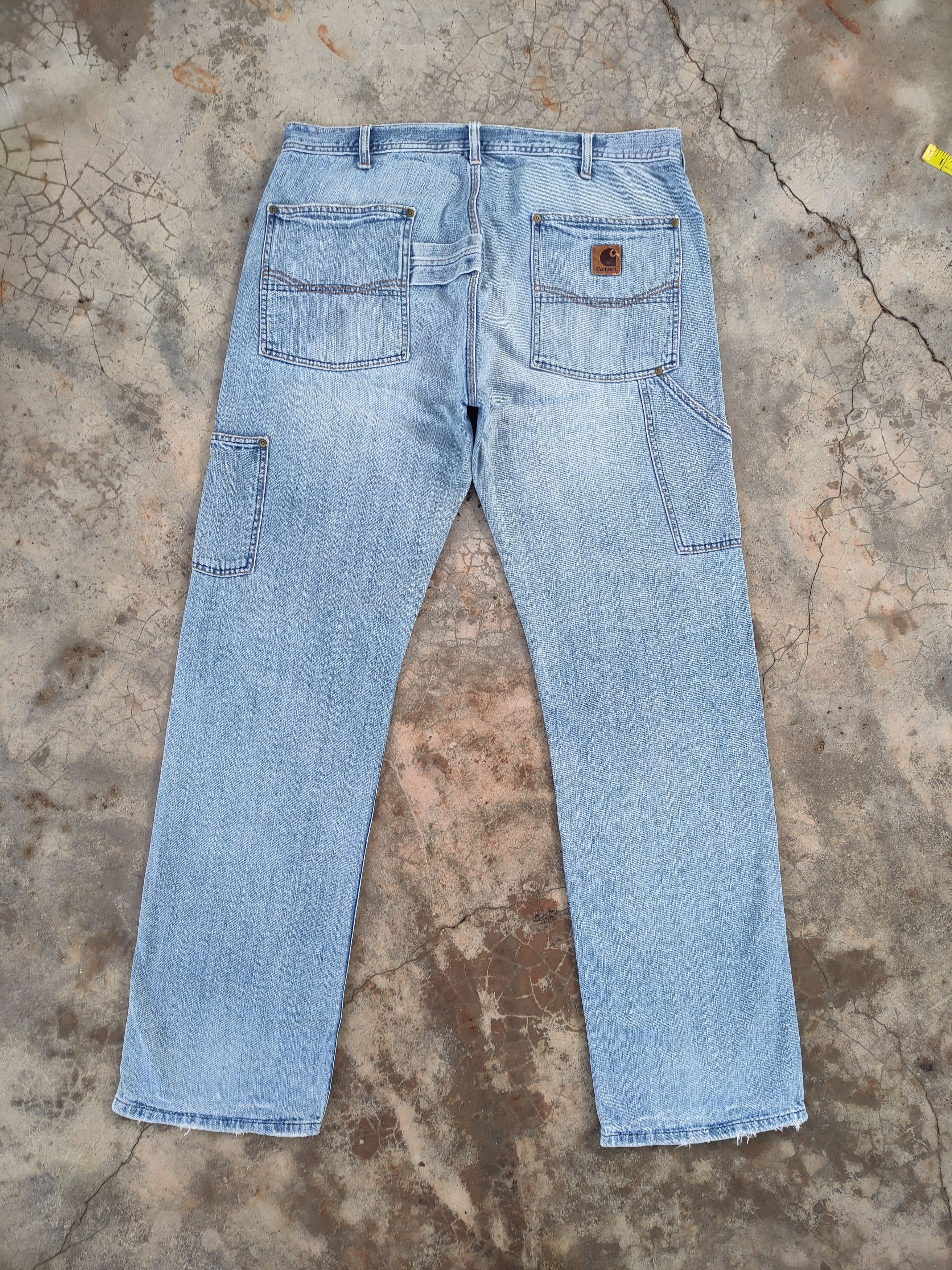 Carhartt VINTAGE CARHARTT CARPENTER FADED JEANS DENIM PANTS Size US 38 / EU 54 - 1 Thumbnail