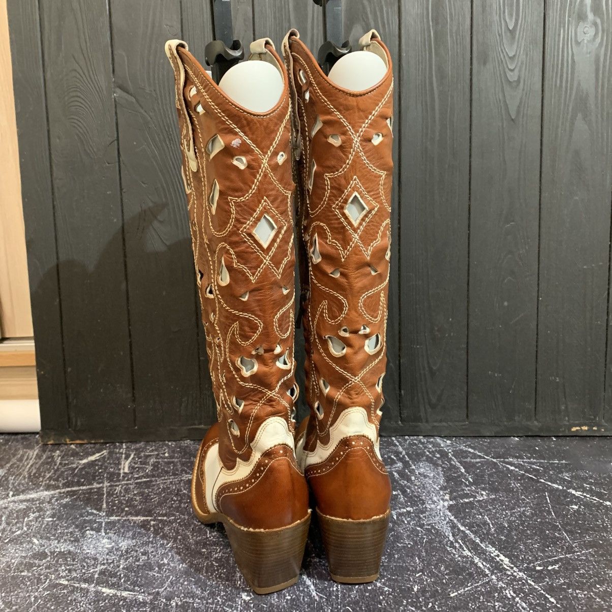 Cowboy Equipment × Pinko PINKO Leather Cowboy Western Women’s Boots Size 39 Size US 9 / IT 39 - 7 Thumbnail