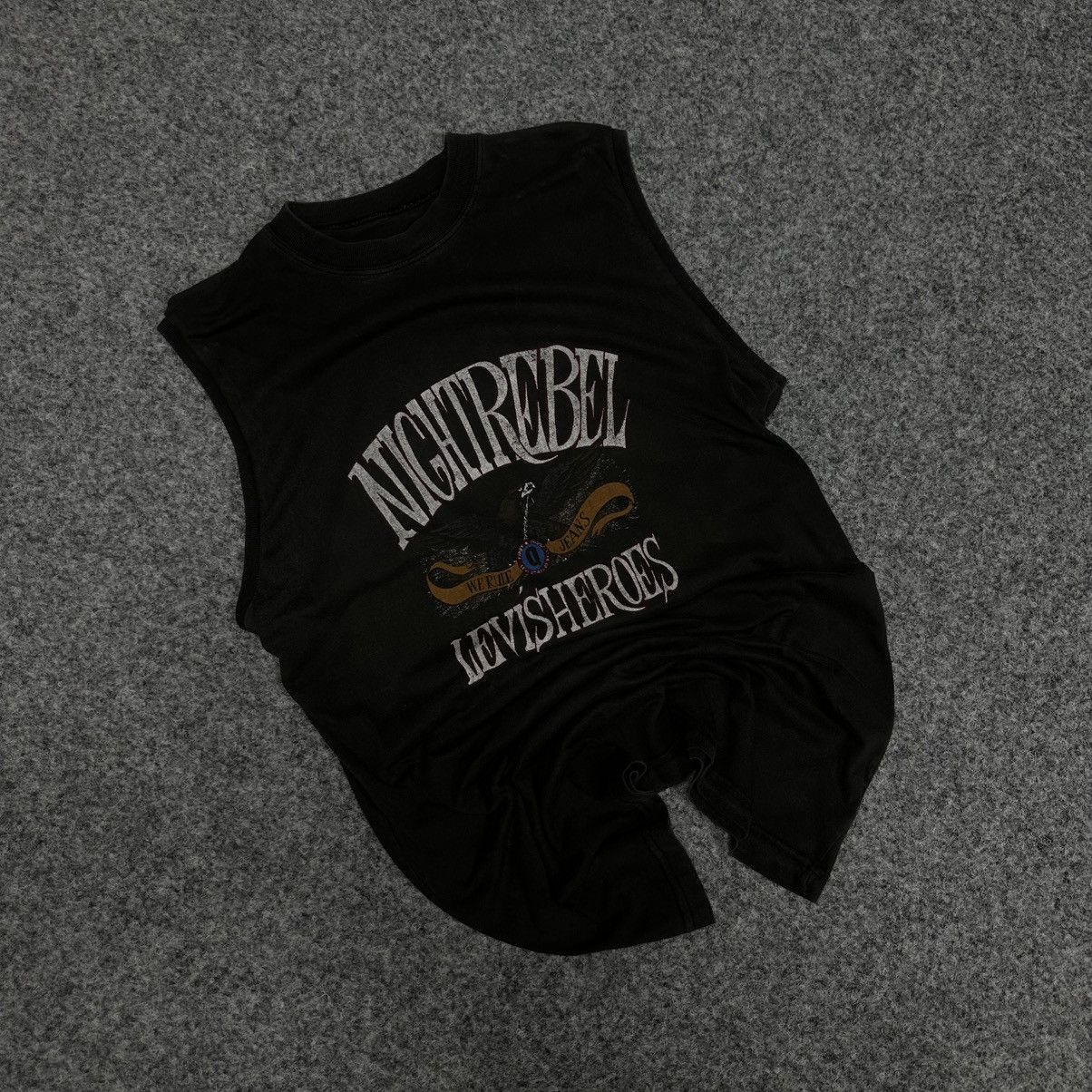 Levi's Vintage Clothing VTG Levi’s Night Rebel Levi’s Heroes Tank Top Sleeves Moto Size US M / EU 48-50 / 2 - 1 Thumbnail
