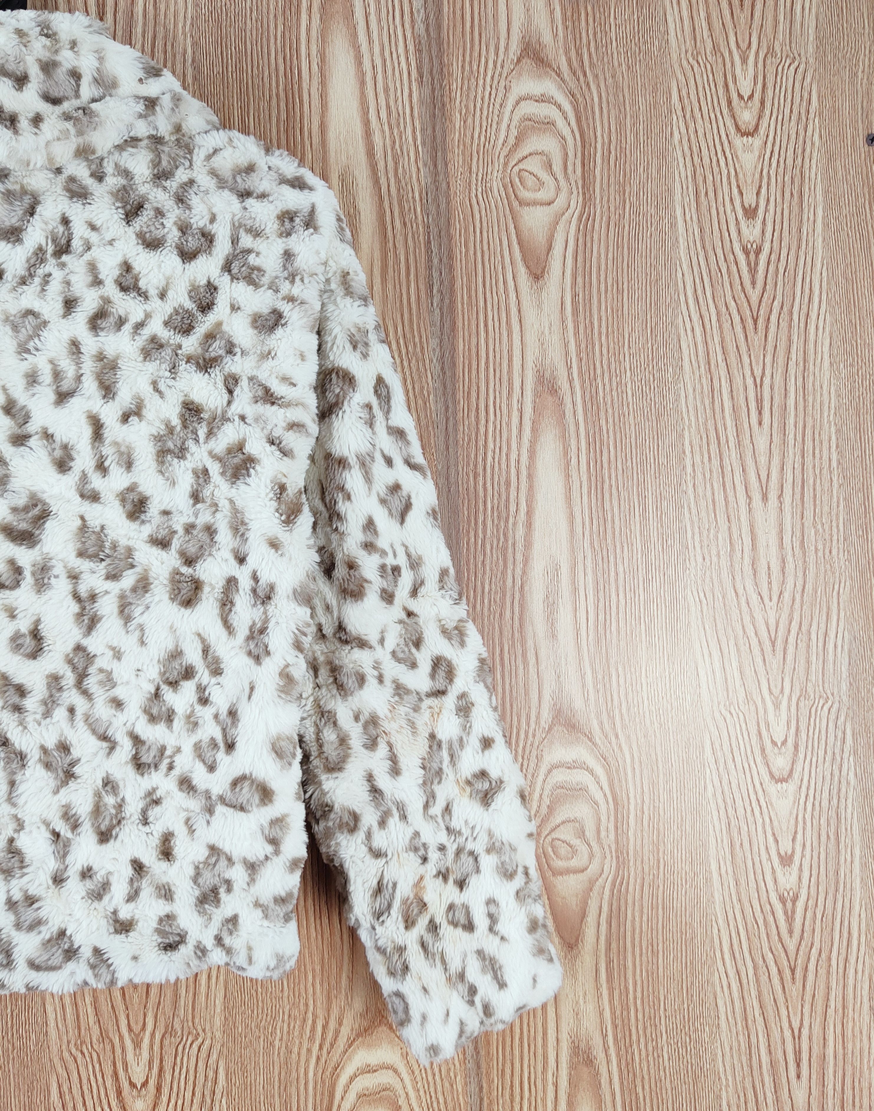 Japanese Brand × Vintage Earth Music & Ecology Cream Leopard Fur Mohair Cardigan Size S / US 4 / IT 40 - 9 Thumbnail
