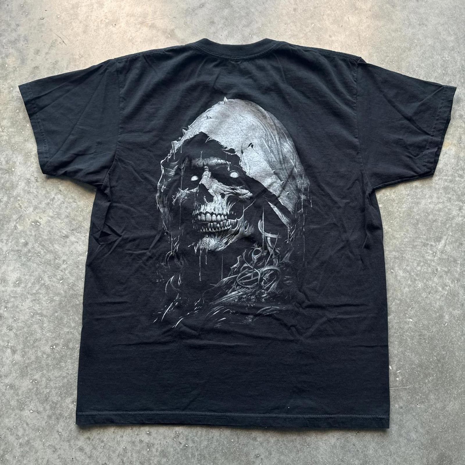 Other Grim Reaper Y2k Vintage Graphic T-Shirt Size US XL / EU 56 / 4 - 2 Thumbnail