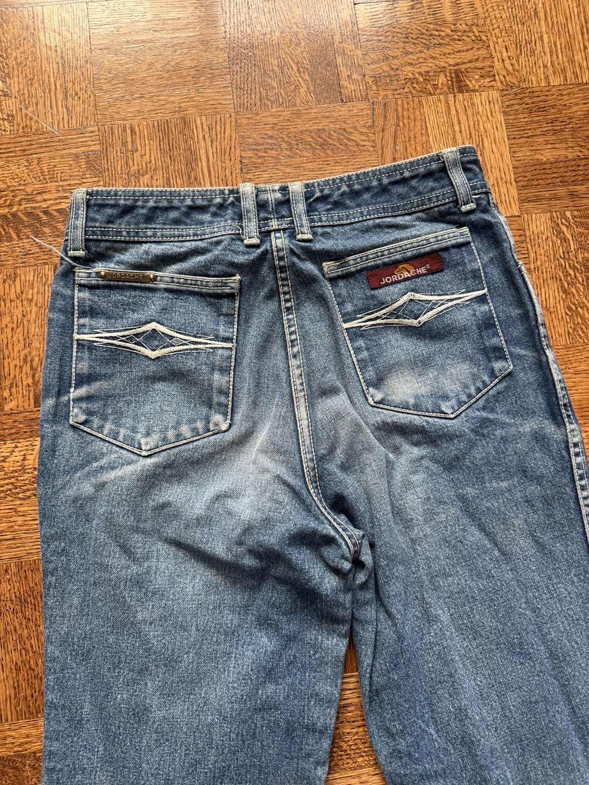 Jordache Vintage 80s Jordache Faded Denim Jeans 28x33 Size US 28 / EU 44 - 8 Thumbnail