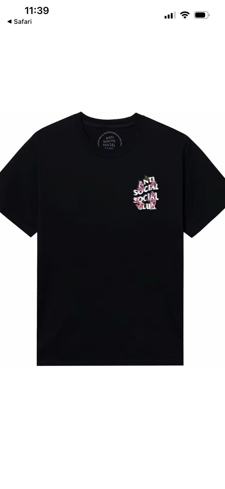 Anti Social Social Club Anti social social club tee Size US M / EU 48-50 / 2 - 4 Thumbnail