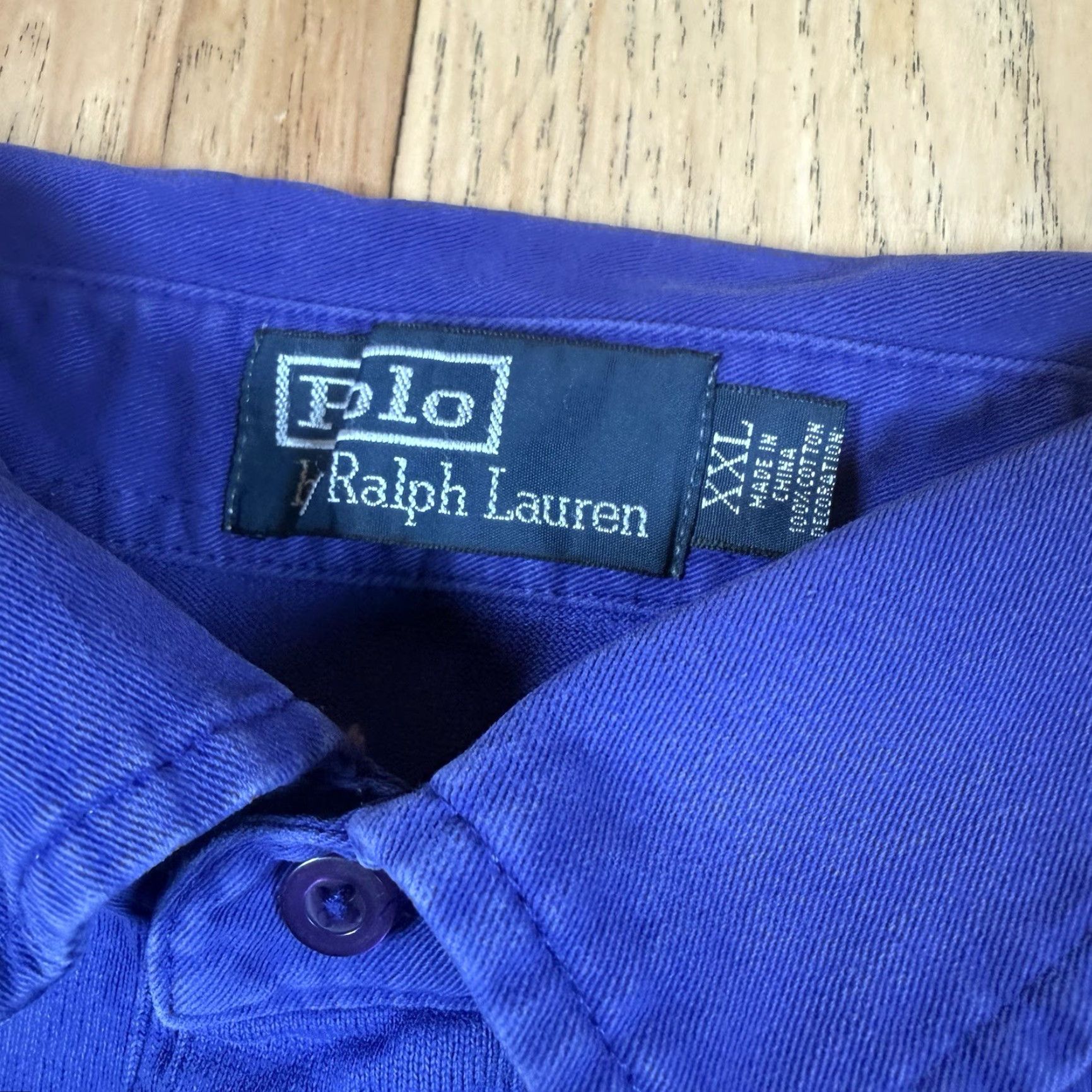 Ralph Lauren Ralph Lauren Polo Rugby Shirt XXL Purple Embroidered Equestrian NYC Men Long Sleeve Size US XXL / EU 58 / 5 - 3 Thumbnail
