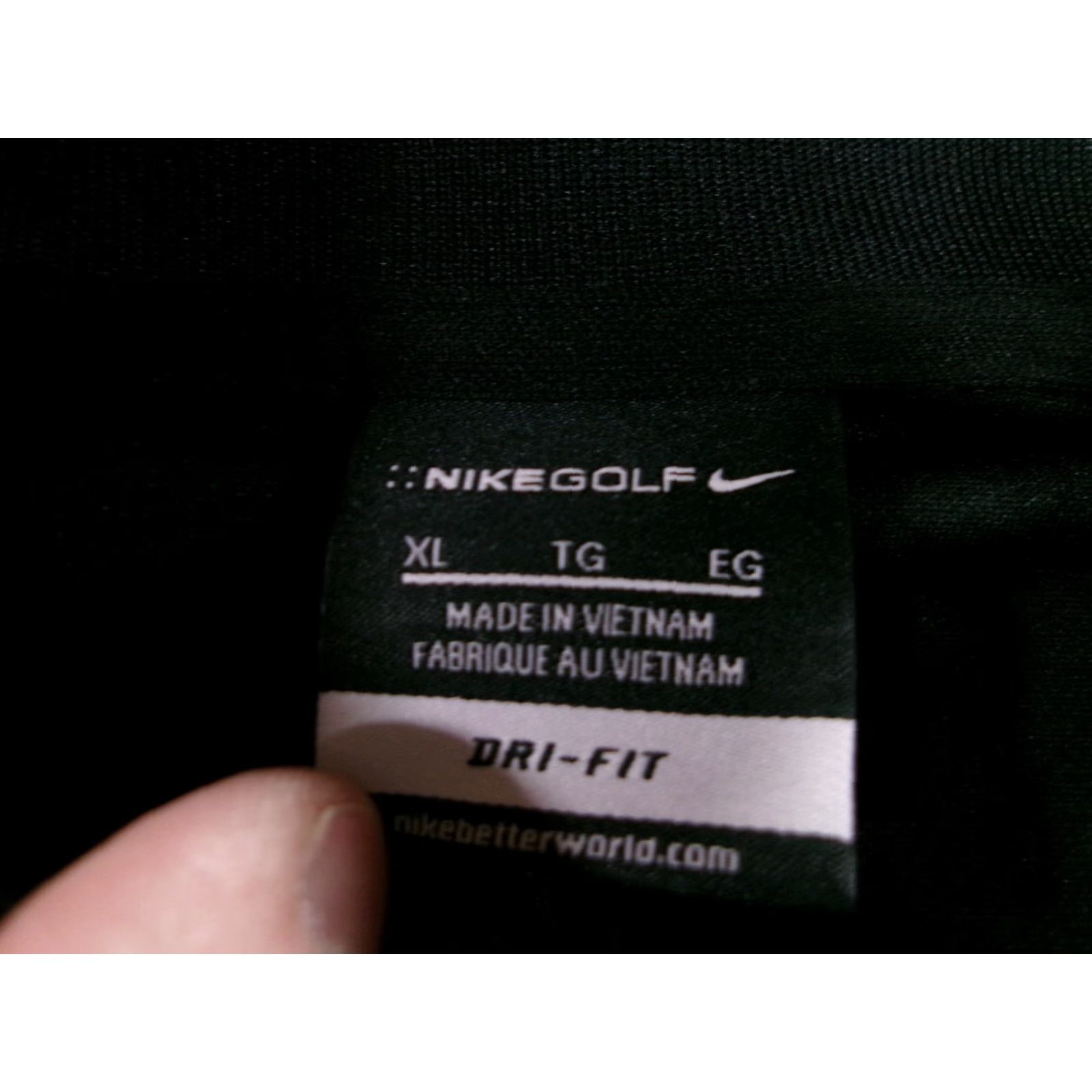 Nike Nike Polo Shirt Men XL Black Dri-Fit Nike Golf Embroidered Logo Short Sleeve Casual Size US XL / EU 56 / 4 - 4 Thumbnail