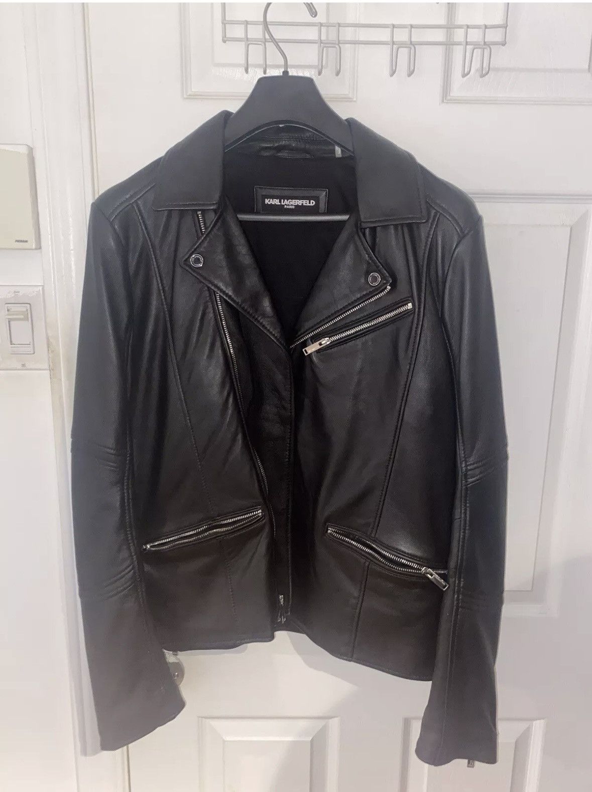 Karl Lagerfeld Leather jacket Karl Lagerfeld Size US M / EU 48-50 / 2 - 1 Thumbnail