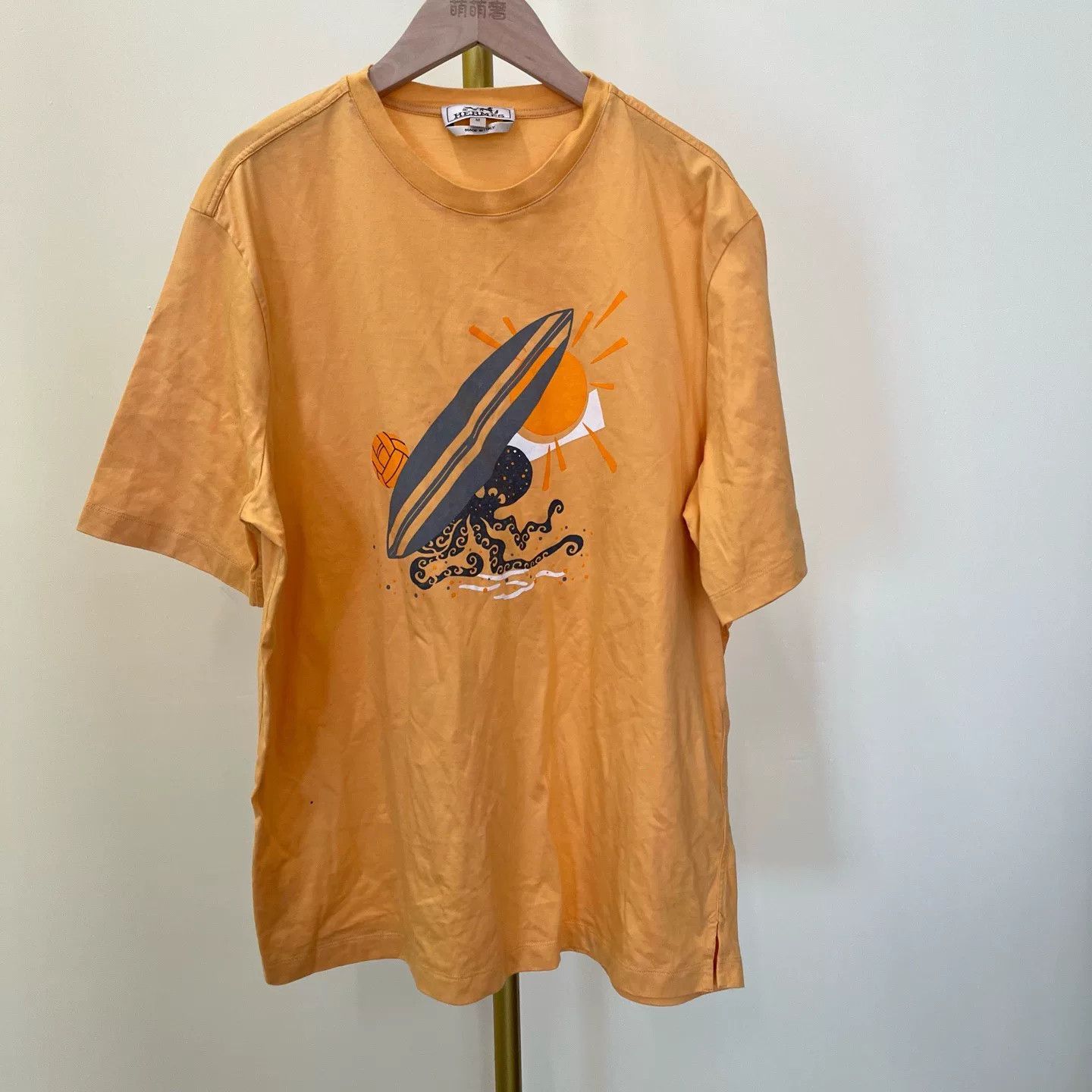Hermes HERMES SS23 Melon Logo Print T-Shirt Size US M / EU 48-50 / 2 - 1 Thumbnail