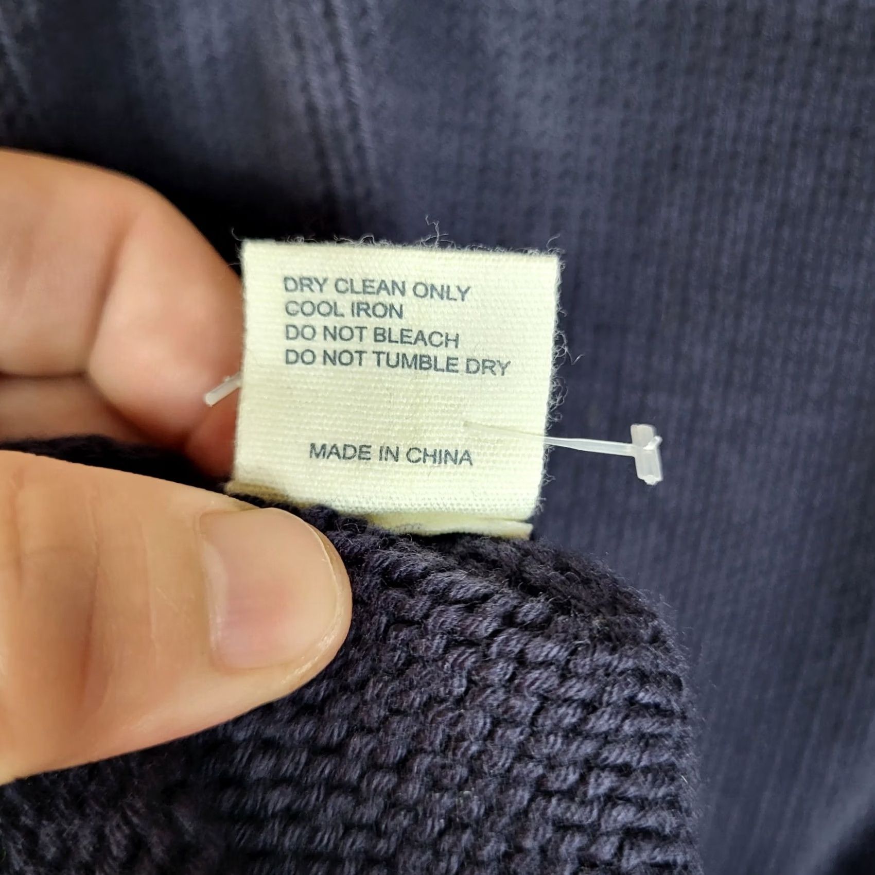 CHINTI & PARKER Chinti and Parker Sweater Women's Navy Blue 100% Cotton Cardigan Size S Crew Neck All Seasons Solid Knit Fall Winter Regular Blue Womens Size S / US 4 / IT 40 - 7 Thumbnail
