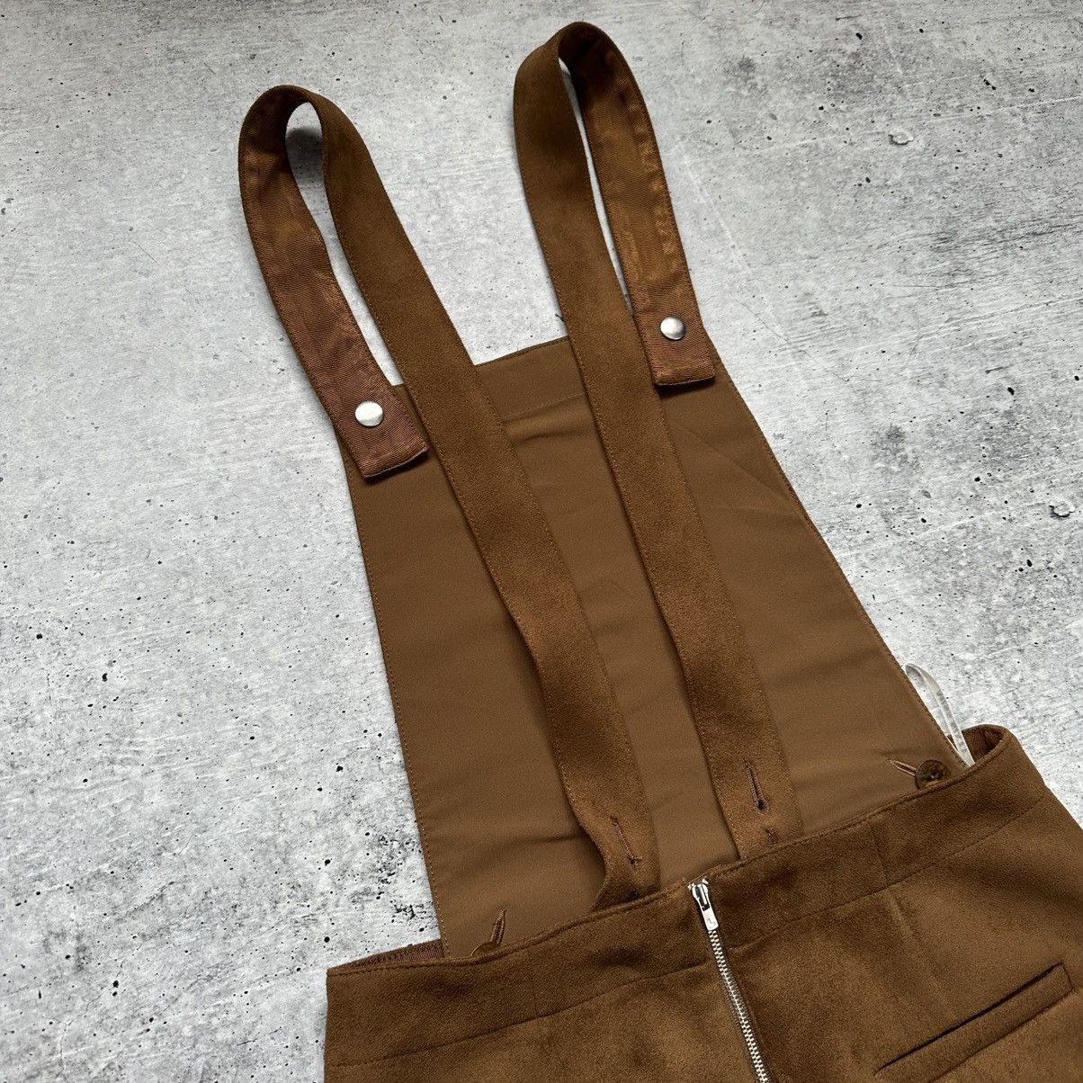 Miss Sixty Miss Sixty Y2K Suede Brown Mini Suspender Skirt Dress Size M Size 27" / US 4 / IT 40 - 14 Thumbnail