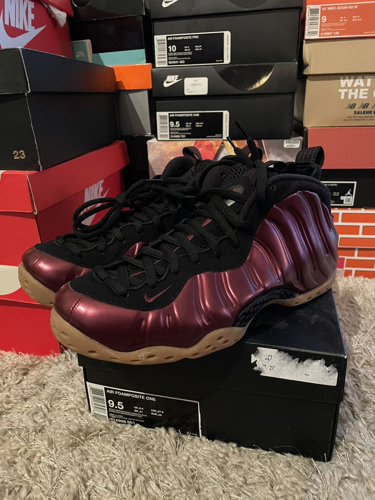 Nike Nike Air Foamposite One Night Maroon Size US 9.5 / EU 42-43 - 1 Thumbnail