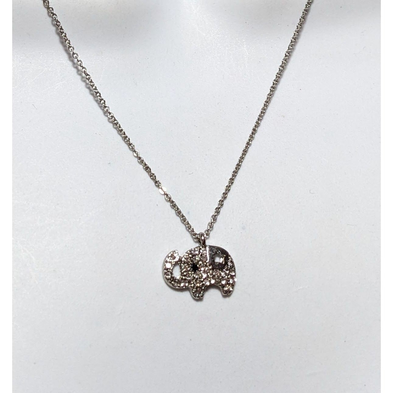 Other Minimalist Rhinestone Elephant Necklace Size ONE SIZE - 8 Thumbnail