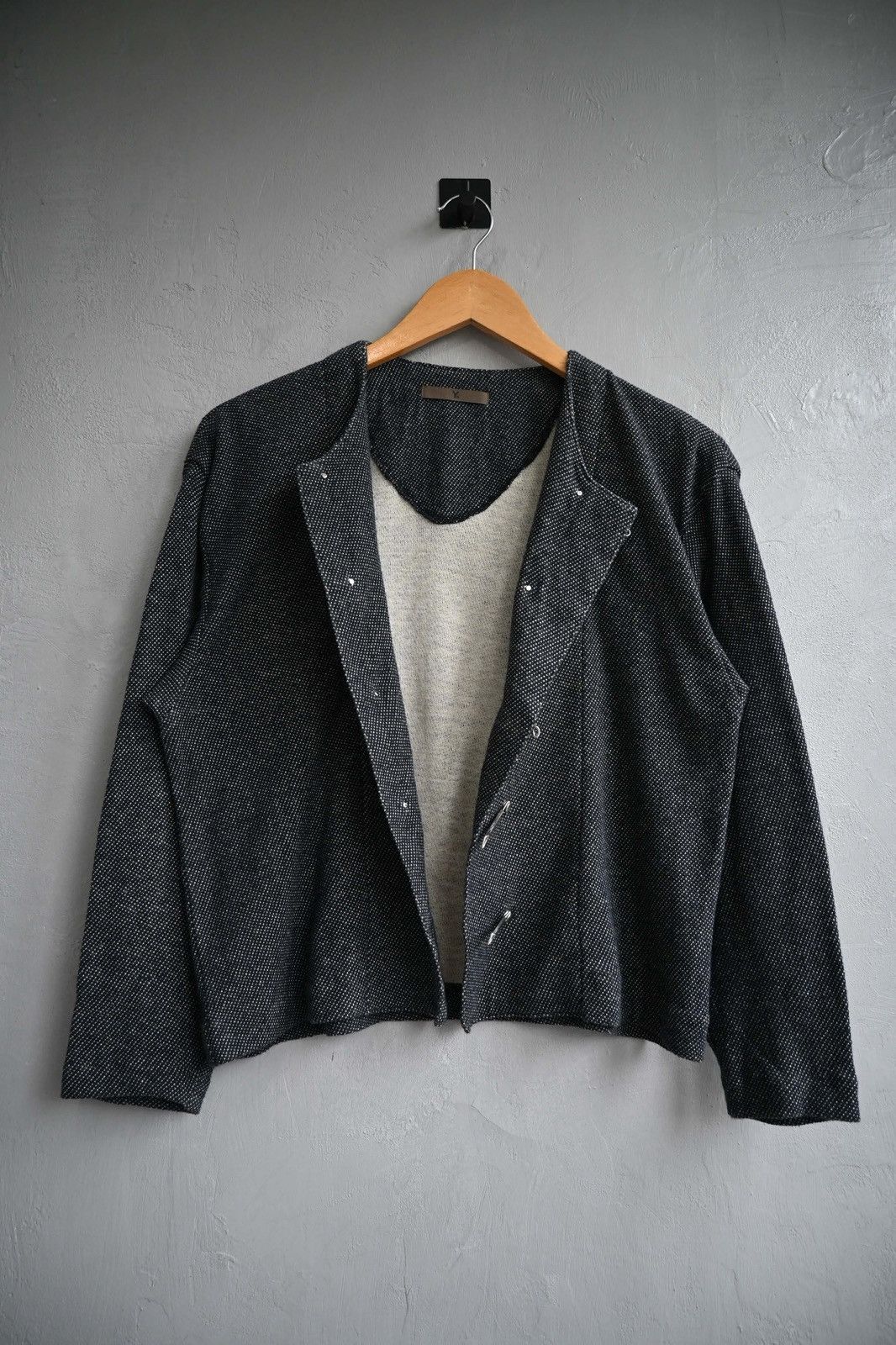 Y's for Men Y’s Collarless Bar-Closure Jacket Size US M / EU 48-50 / 2 - 6 Thumbnail