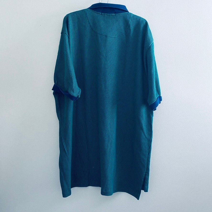 Polo Ralph Lauren Polo Ralph Lauren green stripe polo Size US XXL / EU 58 / 5 - 3 Thumbnail