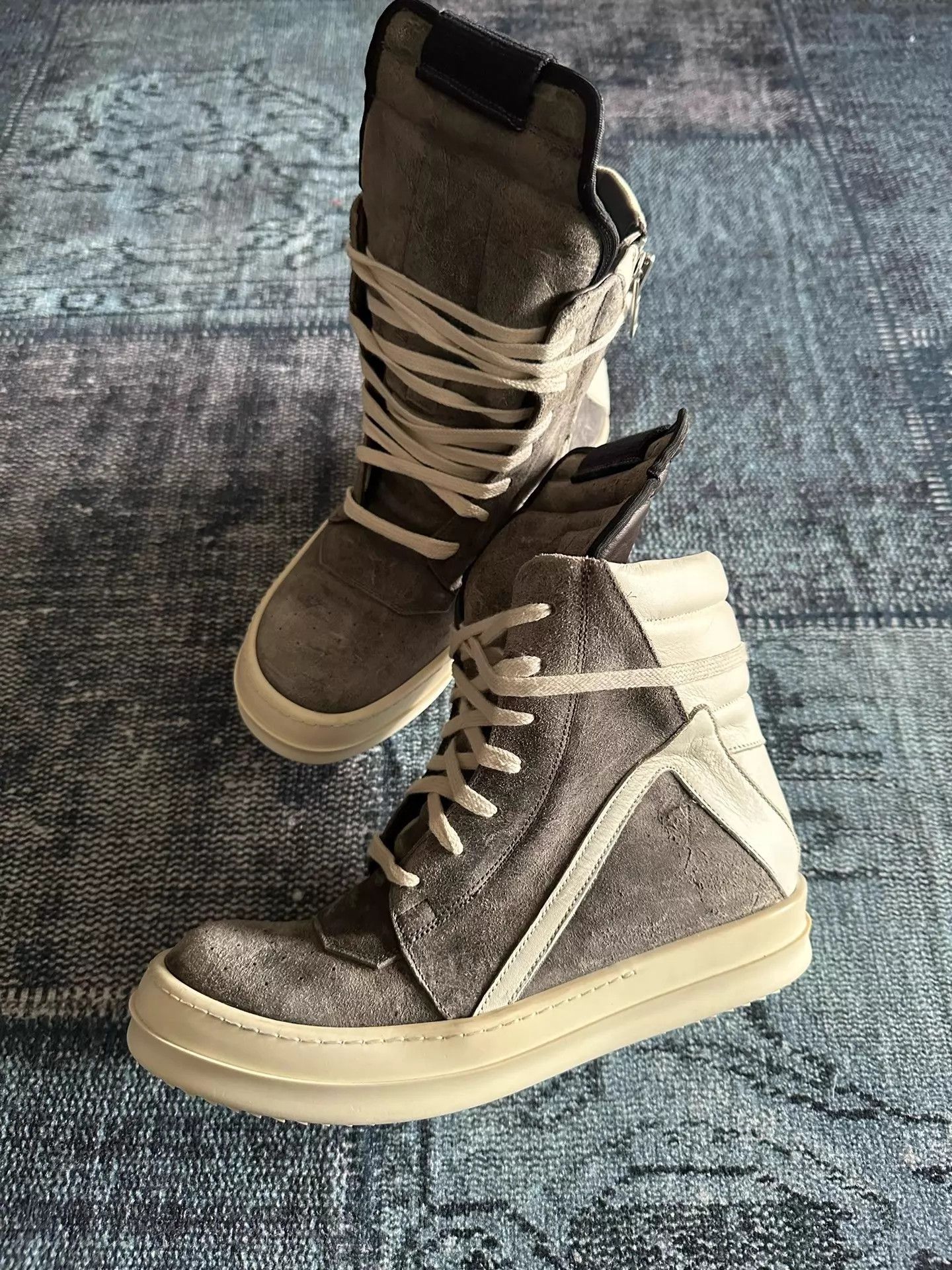 Rick Owens Rick Owens Mainline Inverted Triangle Brown Suede 38 Size US 7.5 / IT 37.5 - 4 Thumbnail