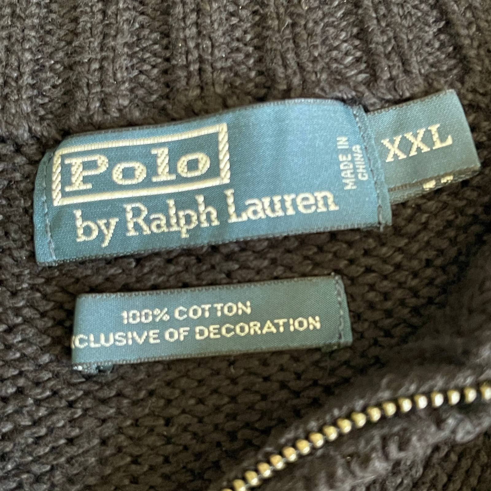 Polo Ralph Lauren Polo by Ralph Lauren Cotton 1/4 Zip Sweater Size 2XL Size US XXL / EU 58 / 5 - 3 Thumbnail