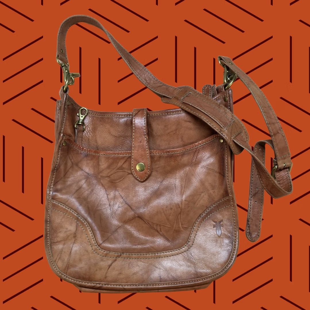 Frye Frye Madison North Crossbody Bag Brown Leather Small Women Adjustable Strap Vintage: No Size ONE SIZE - 1 Thumbnail