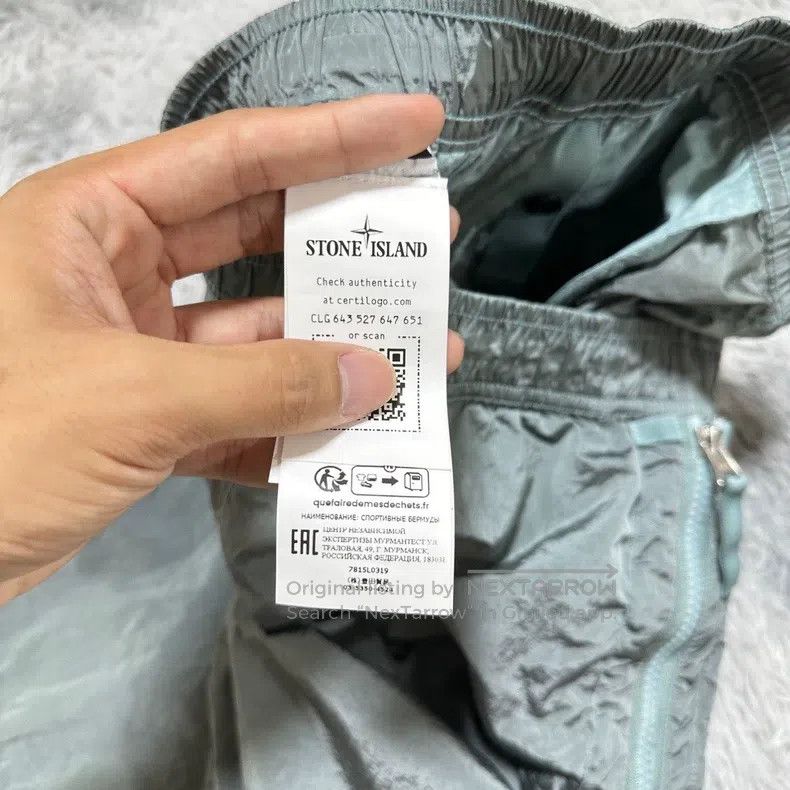 Stone Island Stone Island Metal nylon shorts light blue Size US 31 - 6 Thumbnail