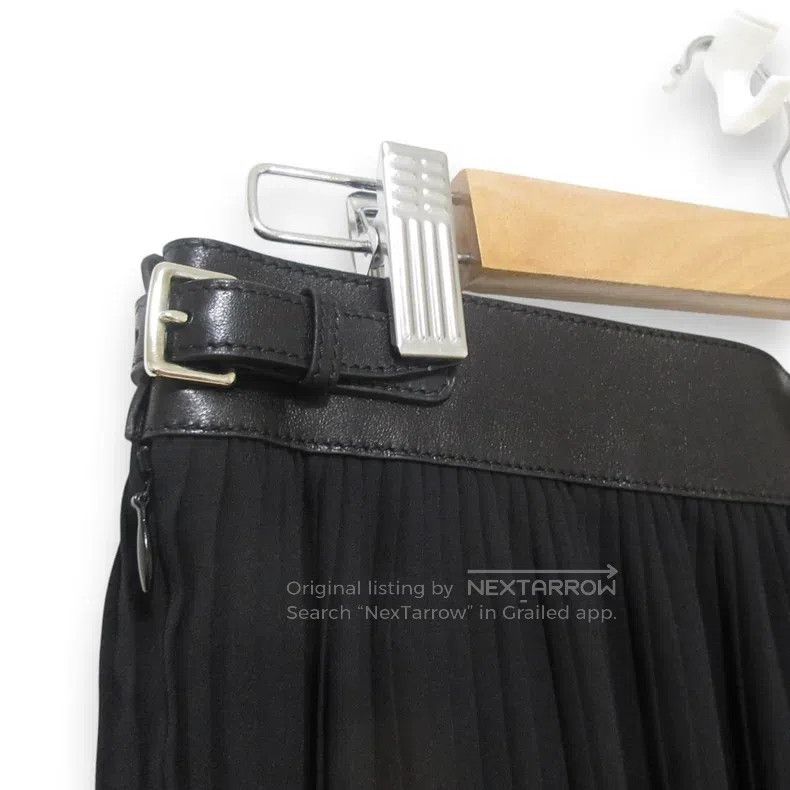 Hermes Hermes Leather Belted Flowing Long Skirt Size 25" / US 0 / IT 36 - 7 Thumbnail