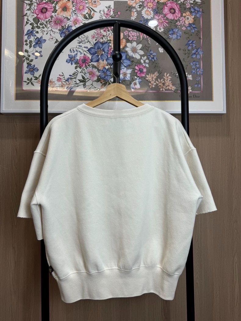 Louis Vuitton Louis Vuitton 24 SS new wool white slogan logo short sleev Size US S / EU 44-46 / 1 - 2 Thumbnail