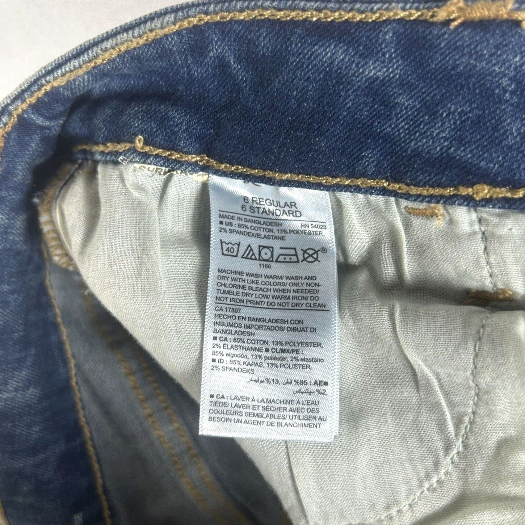 Old Navy Old Navy Rockstar Jeans Women's Size 6 Reg Skinny Stretch Denim Distressed Blue Rock Star Size 28" / US 6 / IT 42 - 3 Thumbnail