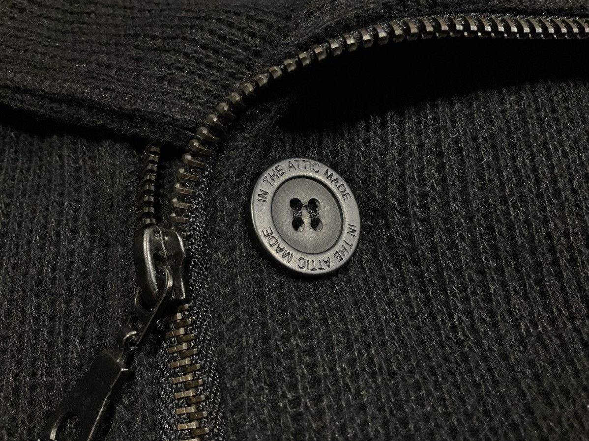 14th Addiction × If Six Was Nine × Japanese Brand 🔥Y2K Archived In The Attic Double Collar Jacket Ribbed Knit Size US L / EU 52-54 / 3 - 5 Thumbnail