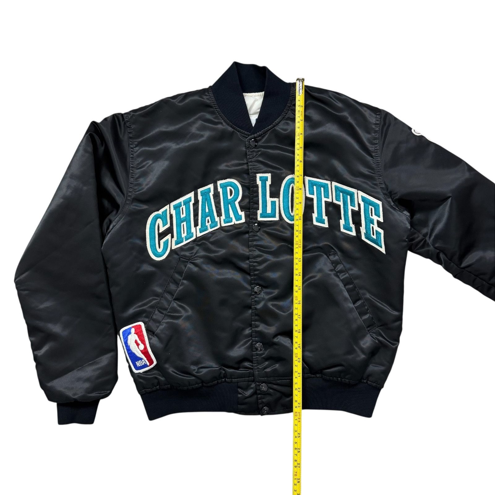 NBA VTG 90s CHARLOTTE HORNETS STARTER BOMBER SATIN JACKET Size US M / EU 48-50 / 2 - 13 Thumbnail