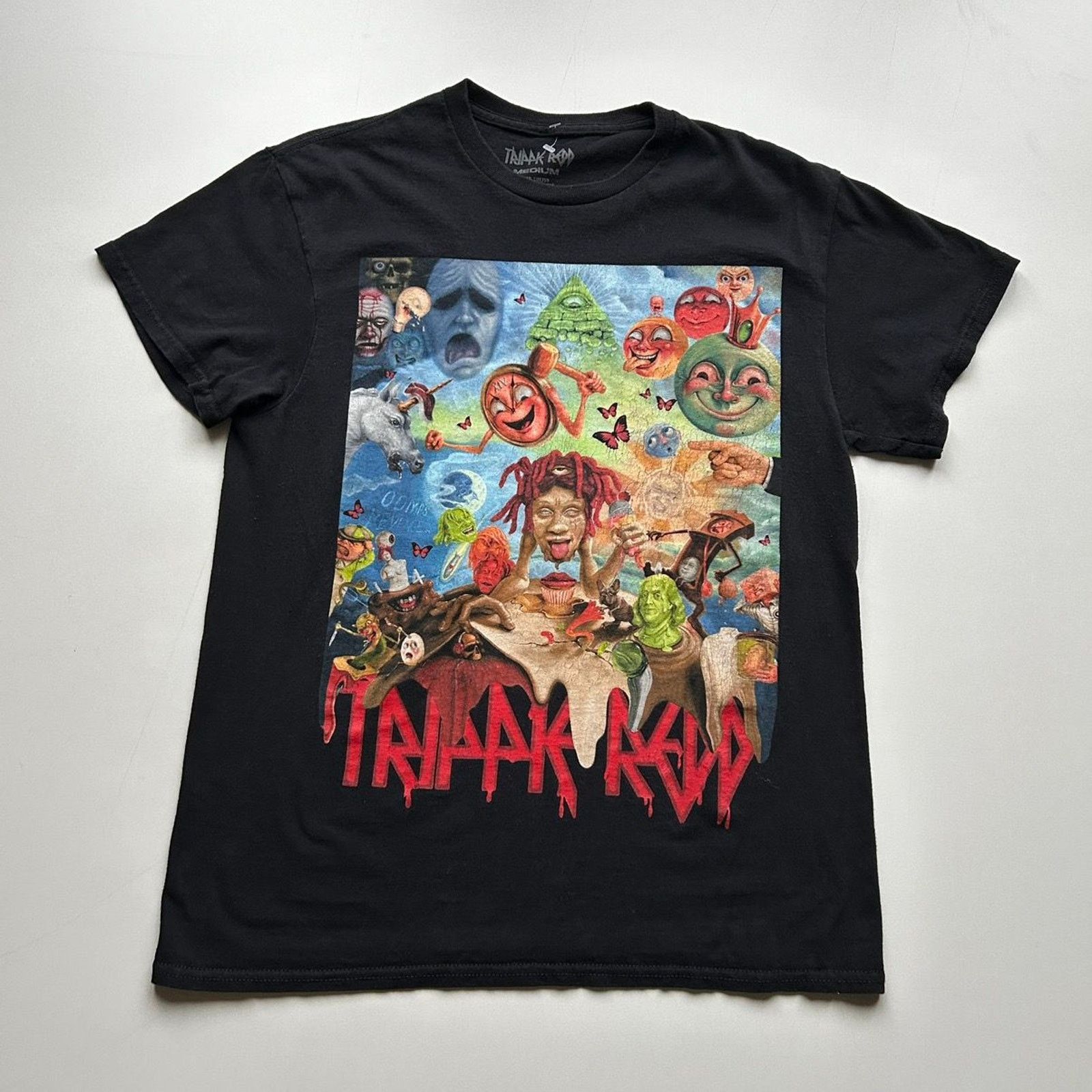 Rap Tees Trippie Redd Tour Graphic Hip Hop Rap T Shirt Medium Black Size US M / EU 48-50 / 2 - 1 Thumbnail