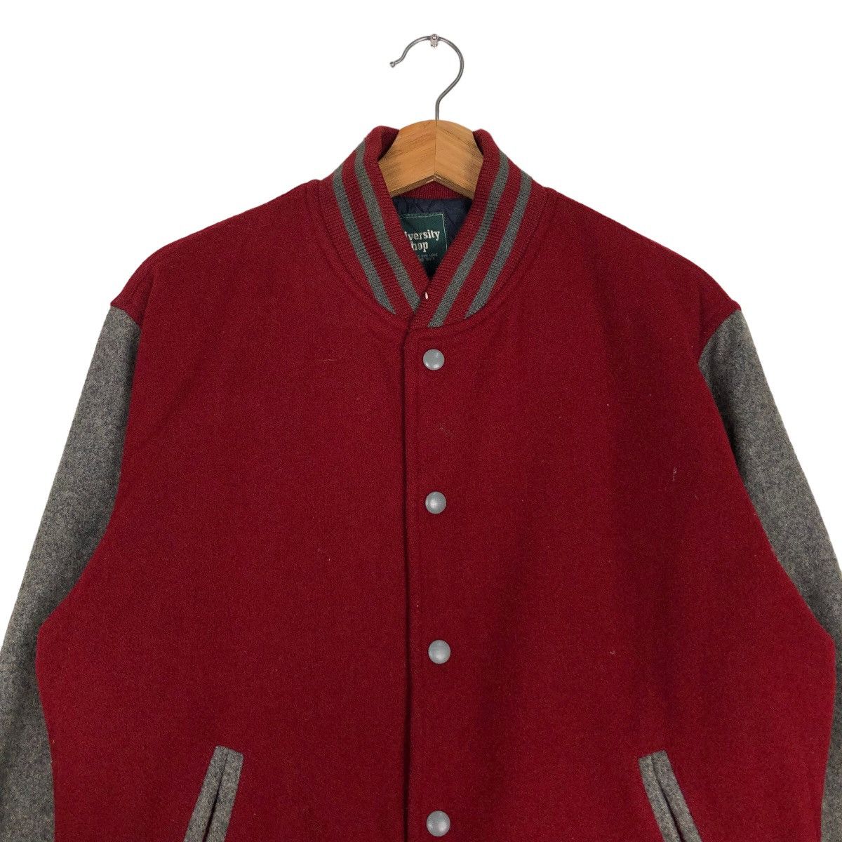 Japanese Brand 🔥Vtg Varsity Jacket Wool University Shop Issey Miyake Size US L / EU 52-54 / 3 - 3 Thumbnail