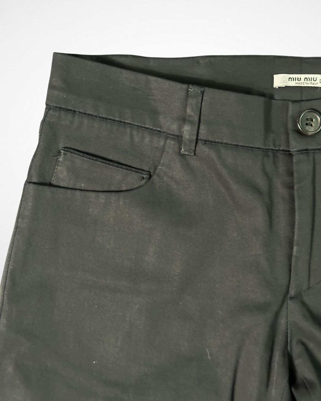 Miu Miu FW07 No Stitch Full Length Trousers Size US 30 / EU 46 - 3 Thumbnail