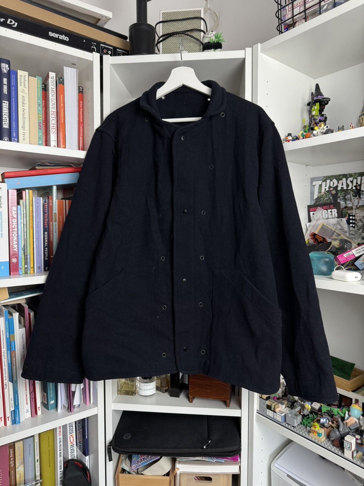 Stone Island × Vintage Vintage 80s Stone Island wool coat jacket XL cp company 90s Size US XL / EU 56 / 4 - 2 Thumbnail