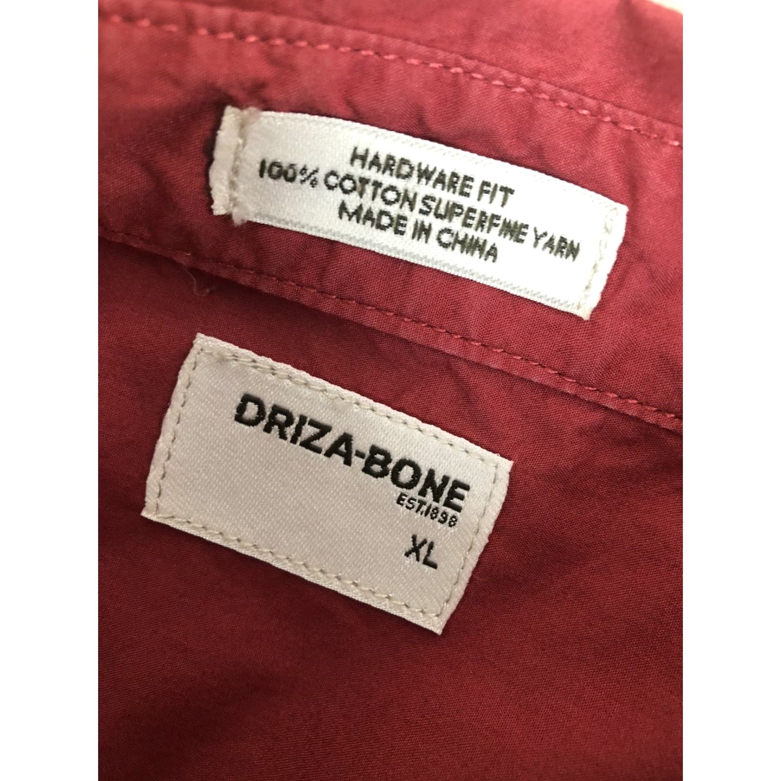 Vintage Driza-Bone Shirt Hardware Fit Mens XL Red Button-Up Long Sleeve Shirt Mens XL Red Size US XL / EU 56 / 4 - 4 Thumbnail
