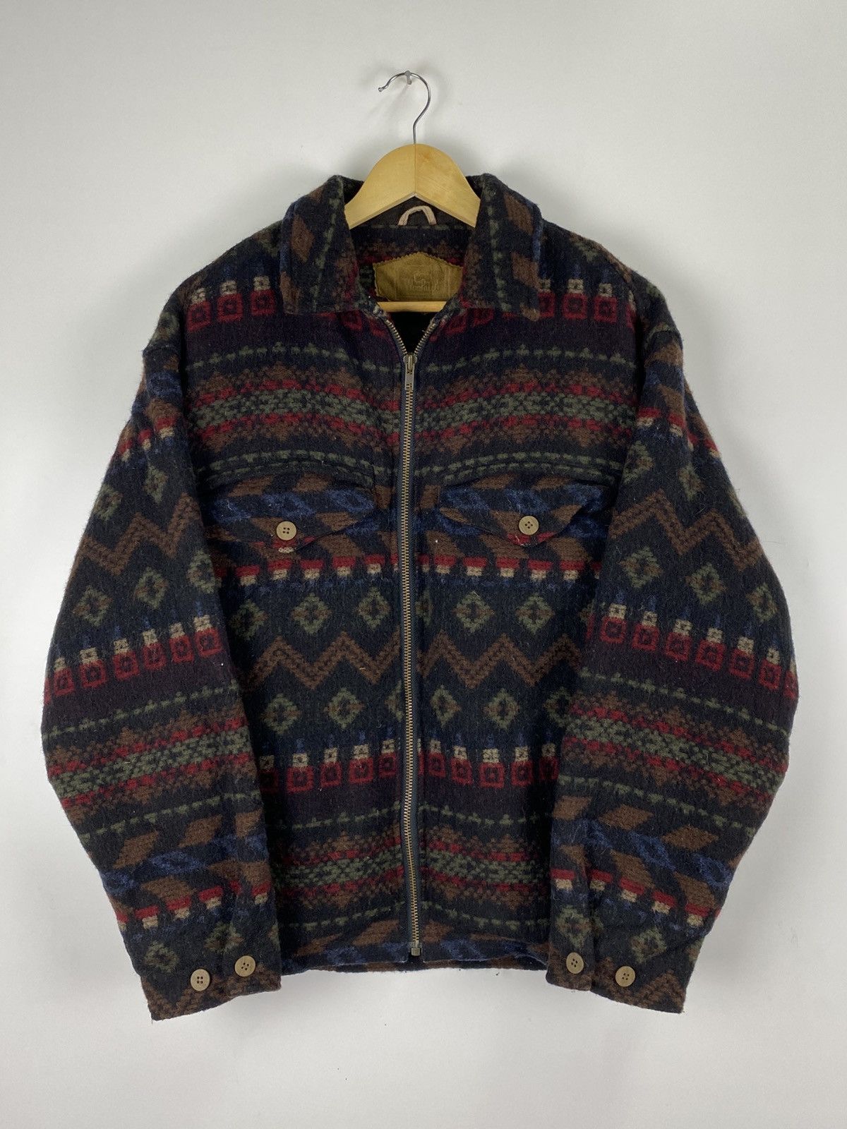 Woolrich Woolen Mills Vtg Woolrich USA Aztec Pattern Jacket Size US S / EU 44-46 / 1 - 1 Thumbnail
