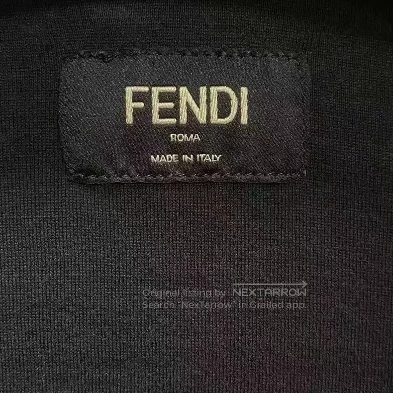 Fendi Fendi Black side pattern logo school uniform jacket Size US M / EU 48-50 / 2 - 3 Thumbnail