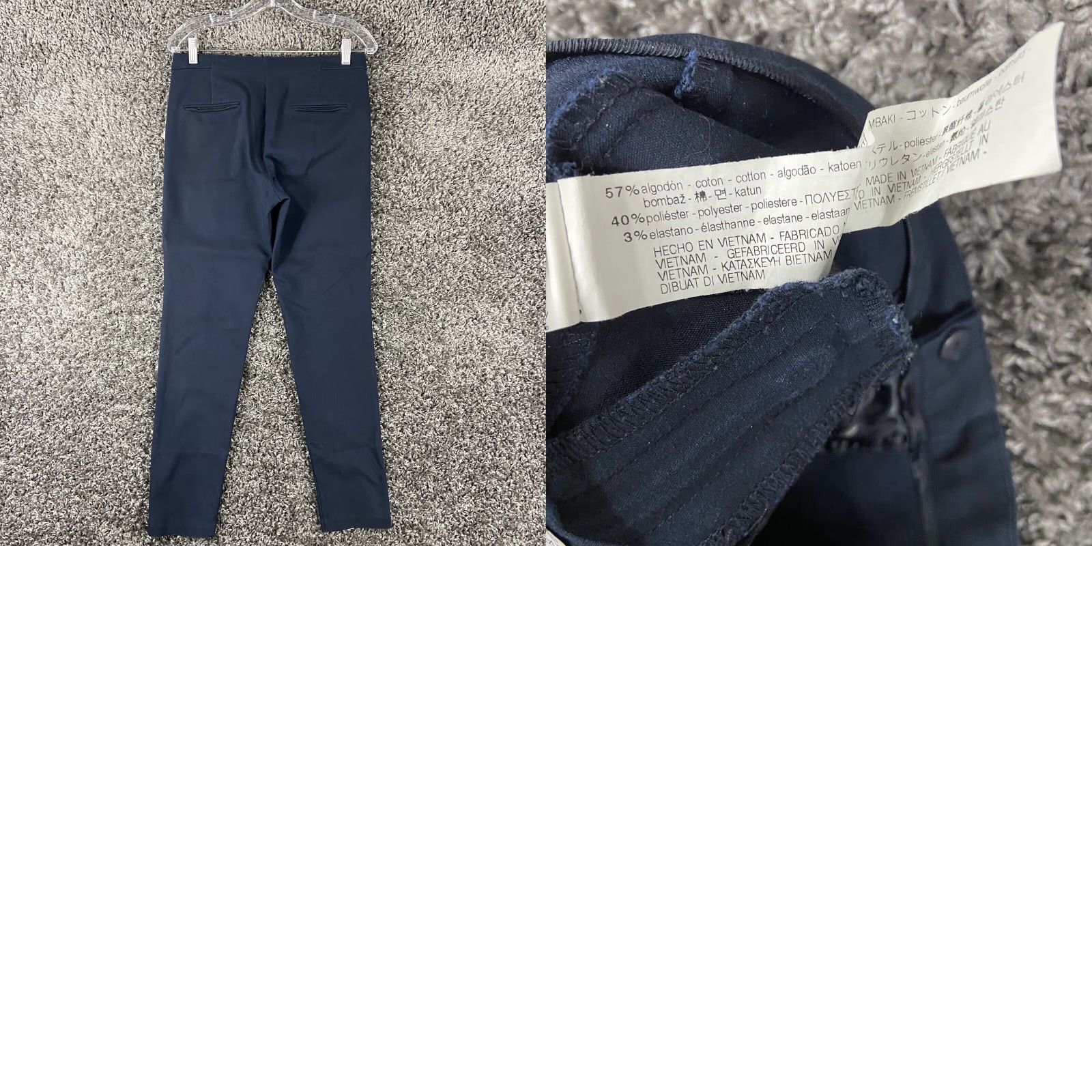 Zara ZARA Pants Women M Blue Basic Collection Ankle Regular Womens Size 32" / US 10 / IT 46 - 8 Thumbnail