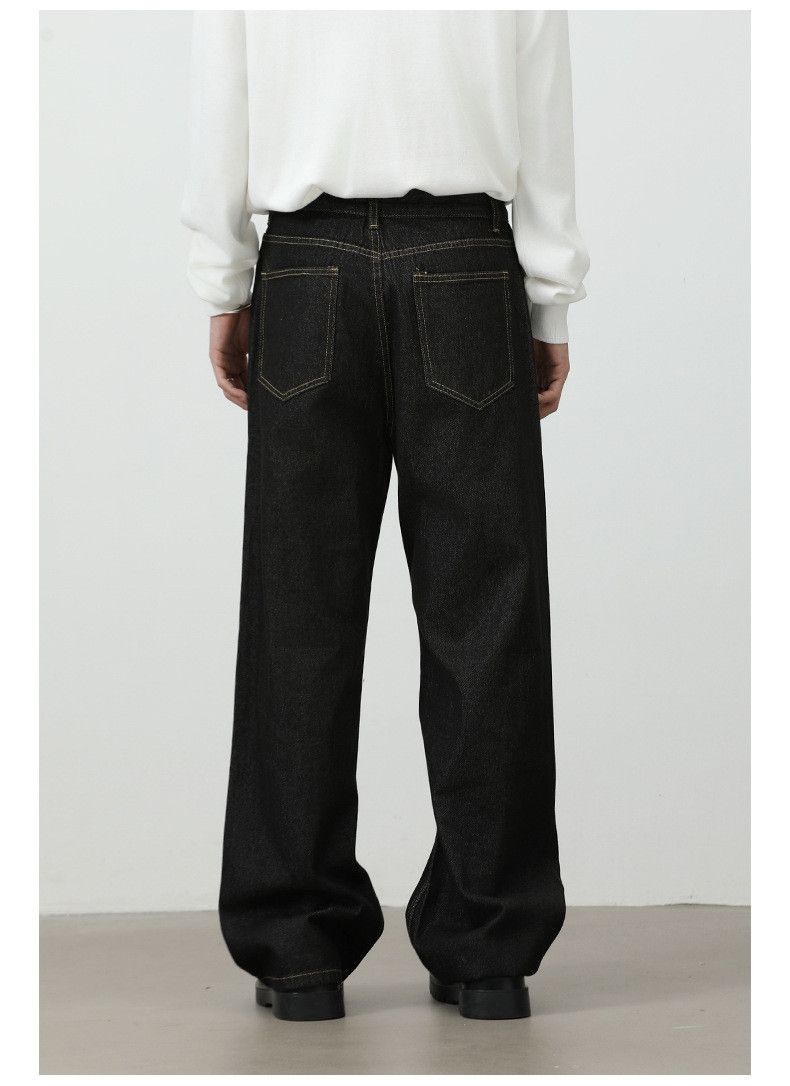 Japanese Brand American retro men's loose casual straight wide-leg jeans Size US 32 / EU 48 - 5 Thumbnail