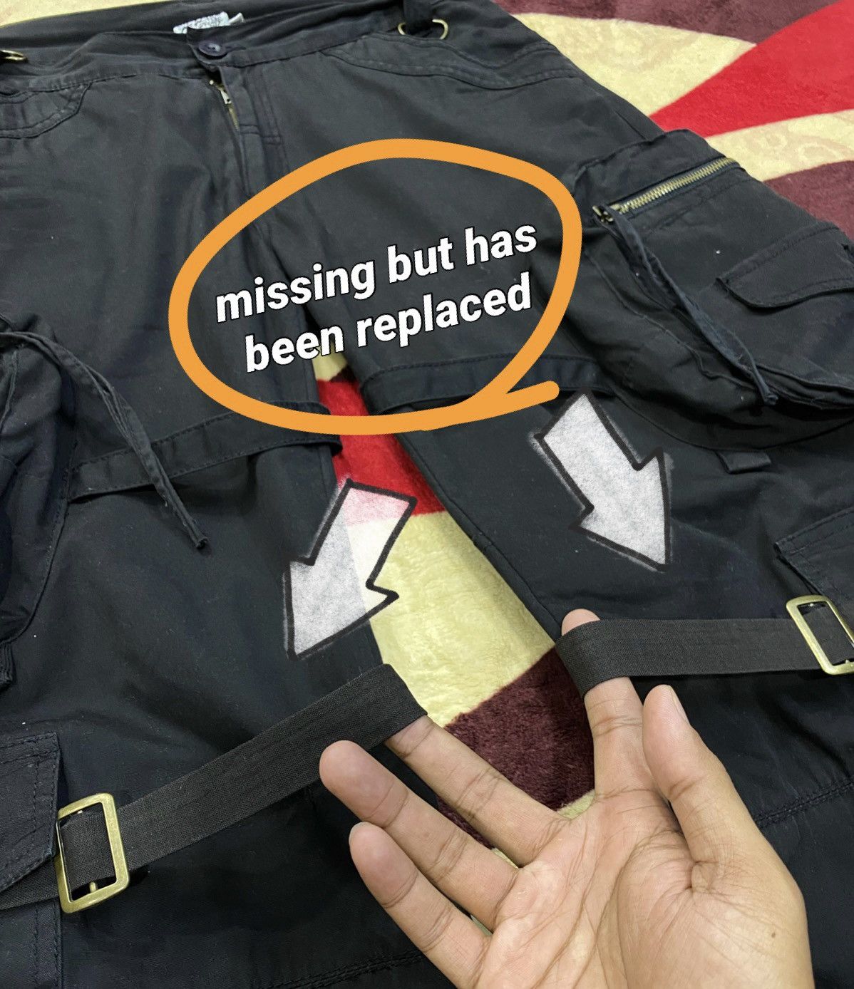 Japanese Brand Tactical Multipocket Bondage Pants (Action Lad Figure Inc) Size US 34 / EU 50 - 13 Thumbnail