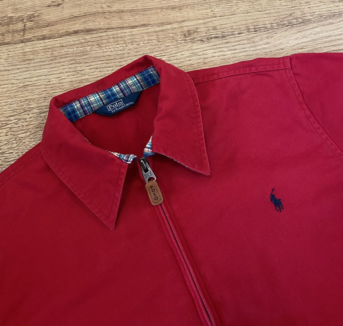 Polo Ralph Lauren Polo Ralph Lauren Bomber Jacket Red x Vintage Size US S / EU 44-46 / 1 - 1 Thumbnail
