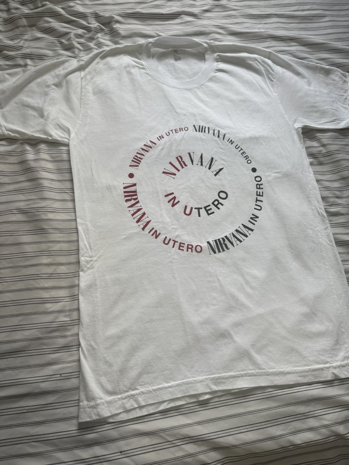 Other Nirvana In Utero White Band Graphic T-Shirt Size M USA Made Size US M / EU 48-50 / 2 - 2 Thumbnail