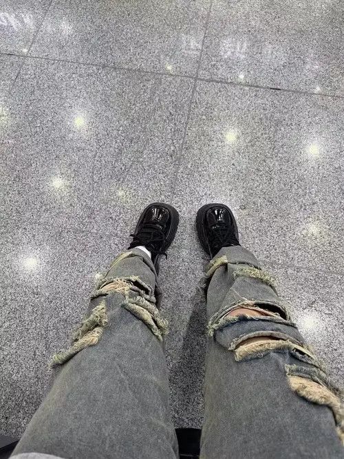 Other Ripped Jeans Women Oversize Baggy Pants Size 29" - 2 Thumbnail